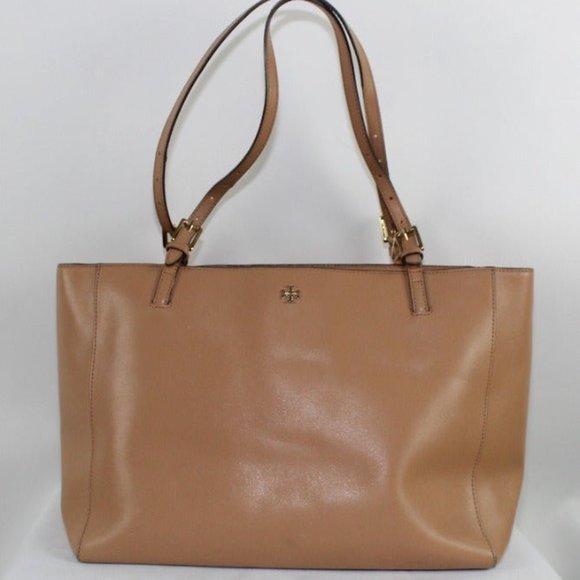 TORY BURCH York Saffiano Leather Tote Bag Brown main image 11